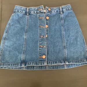 Button up Jean skirt